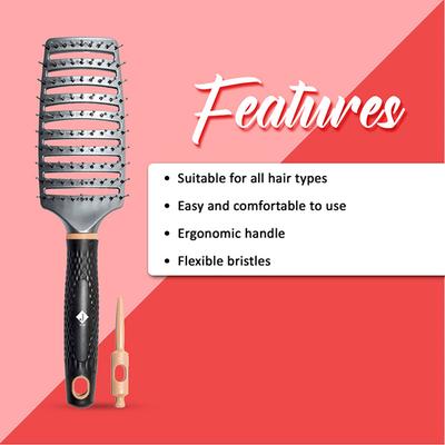 Jaquline USA VENT BRUSH WITH PIN (PROEDIT) 100 gm - Hair Brushes