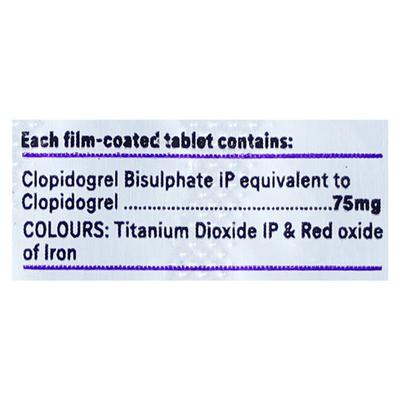 Plagril 75mg Tablet 10'S - Blood Clot-Ant