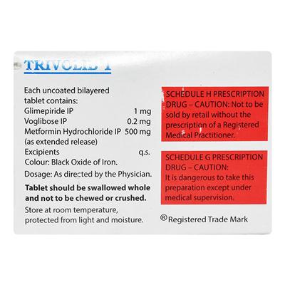 Trivolib 1mg Tablet 10'S - Diabetes-Ant