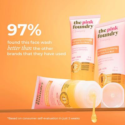 The Pink Foundry - Brightening & Exfoliating Vit-C Daily Face Wash 100 ml - Face Wash & Cleansers
