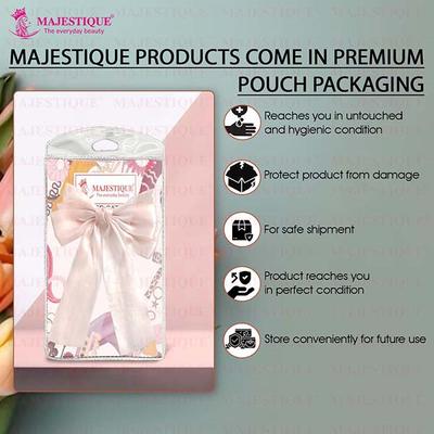 Majestique Big Satin Layered Hair Bows For Women, Long Tail Ribbon Barrettes Clip Accessories Best Gift - Pink 1's - Hair Clips/Bands