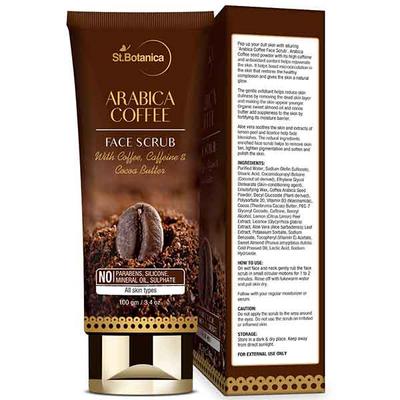 St.Botanica Arabica Coffee Face Scrub 100 gm - Face Scrubs