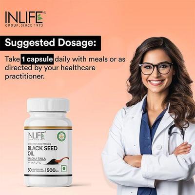 INLIFE Black Seed Oil Capsules 60's - Vital Health
