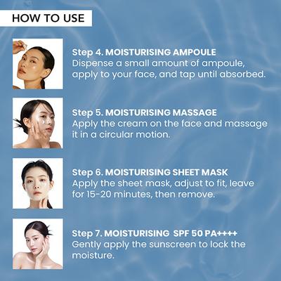 O3+ Mijoo Korea Glass Glow Facial Kit with Birch Tree Sap & Hylaluronic Acid - Ideal for Dry Skin 50 gm - Facial Kits