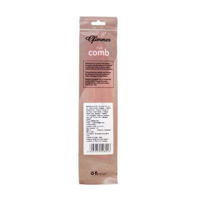 Glimmer Comb CA 8 Inch Metallic Peach 1's - Hair Combs