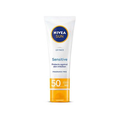 Nivea Sun Face Cream Uv Sensitive Spf50 50 ml - Body Sunscreen