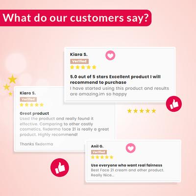 Fixderma Niacinamide Cream, Face 21 Cream, Niacinamide Cream for Face and Cream 50gm - Face Moisturizers