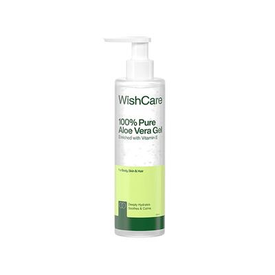 WishCare Pure & Natural Aloe Vera Gel for Face & Hair- Hydrates, Moisturizes & Soothes Skin (200ml) - Skin-Treatment