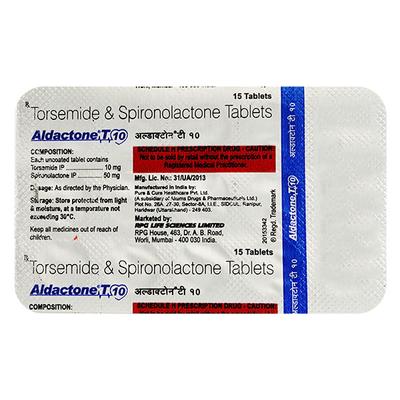 ALDACTONE T 10 Tablet 15's - Hypertension-Diu