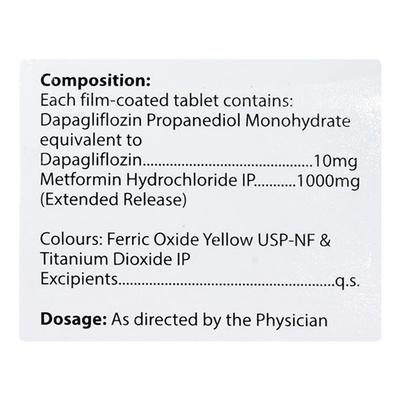 T2C M 10/1000 Tablet 15's - Diabetes-Ant