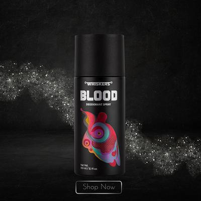 Whiskers Blood Deodorant Spray 150 ml - Deodorants/Roll-Ons