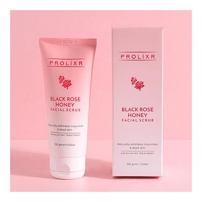Prolixr Facial Scrub - Black Rose Honey 100 gm - Scrubs & Exfoliants