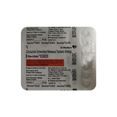 RECLIDE XR 90 Tablet 15's - Diabetes-Ant