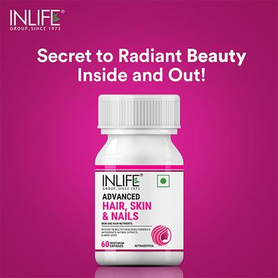 INLIFE Advanced Hair, Skin and Nails Capsule 60's - Hair & Skin