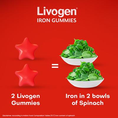 LIVOGEN STRAWBERRY FLAVOUR IRON Gummies 30's - Anaemia-VMA