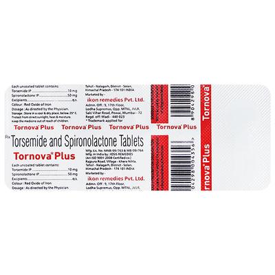 TORNOVA PLUS Tablet 10's - Hypertension-Diu