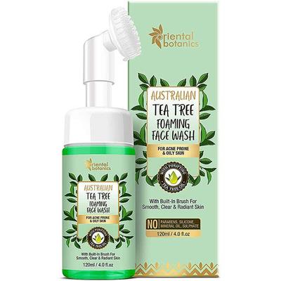 Oriental Botanics Australian Tea Tree Serum + Face Wash With Built In Brush 200 ml - Face Wash & Cleansers