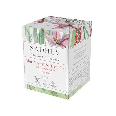 Sadhev Aloe Vera & Saffron Gel with Hyaluronic Acid 100 g - Face Moisturizers