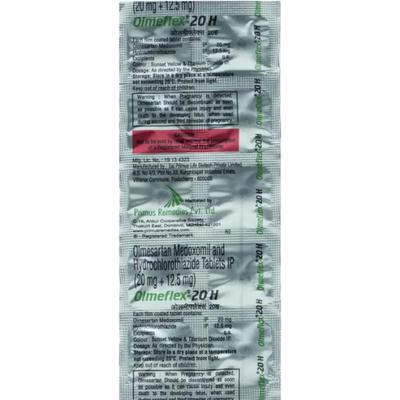 Olmeflex H 20/12.5mg Tablet 10'S - Hypertension-Ang