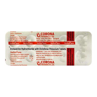 Stelbid Spas Tablet 10'S - Muscle Spasm-Ant