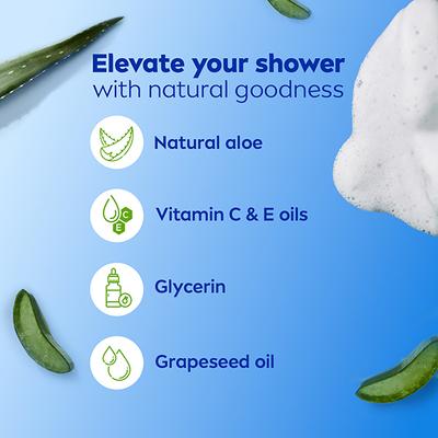 Nivea Shower Gel Natural Aloe 1000 ml - Shower Gels & Body Wash