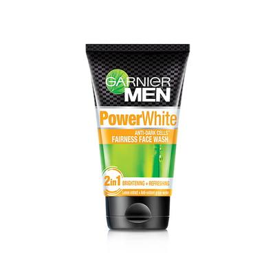 Garnier Men Power White Anti-Dark Cells Fairness Face Wash 100 Gm - Face Wash & Cleansers