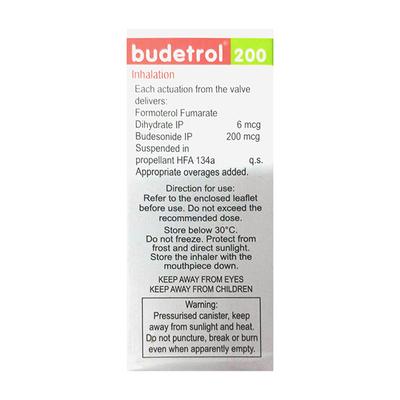 BUDETROL 200 WITH DOSE COUNTER Inhaler 120md - Asthma/COPD-Ast
