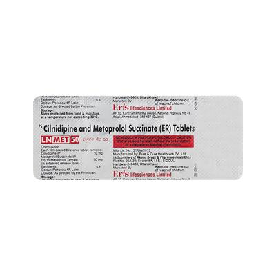 LN Met 10/50mg Tablet 10'S - Hypertension-Cal
