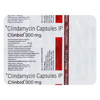 CLINBID 300mg Capsule 10's - Bacterial Infections-OAB
