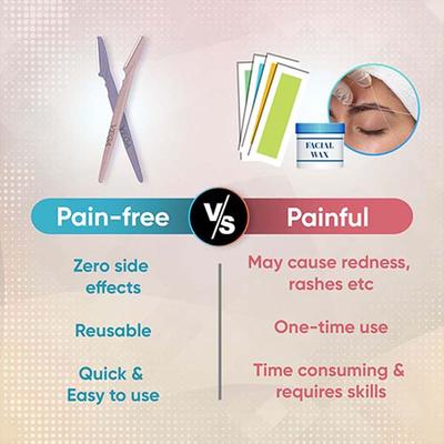 Vega Smooth Eyebrow Shaper for Women for Face, Eyebrows, Upperlips, Chin, Forehead, ESS-02 2's - Face & Eyebrow Razors