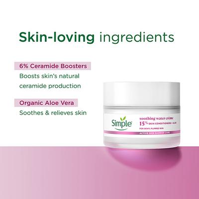 Simple Active Skin Barrier Care Soothing Water Creme 40 gm - Face Moisturizers