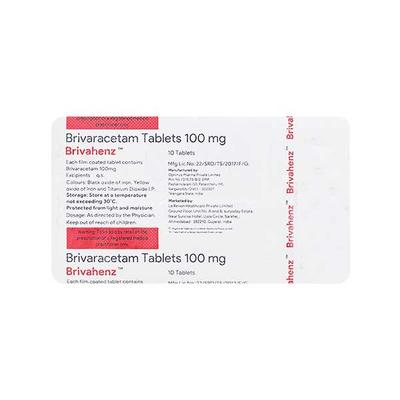 BRIVAHENZ 100 Tablet 10's - Epilepsy/Convulsion-Ant