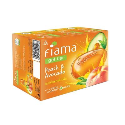 Fiama Gel Bar Peach and Avocado for moisturized skin with skin conditioners Soaps 375 gm - Soaps
