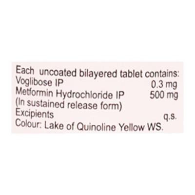 Vozuca M 0.3mg Activ Tablet 60'S - Diabetes-Ant