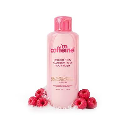 mCaffeine Brightening Body Wash 5% Niacinamide & Raspberry Boost Glow, 5% Glycerine 300 ml - Shower Gels & Body Wash