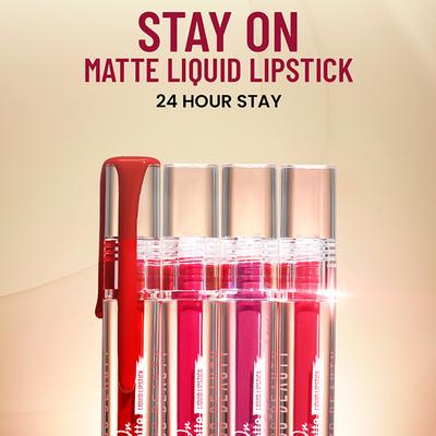 Swiss Beauty Stay On Matte Liquid Lipstick-Fresh Brown 2 gm - Liquid Lipsticks