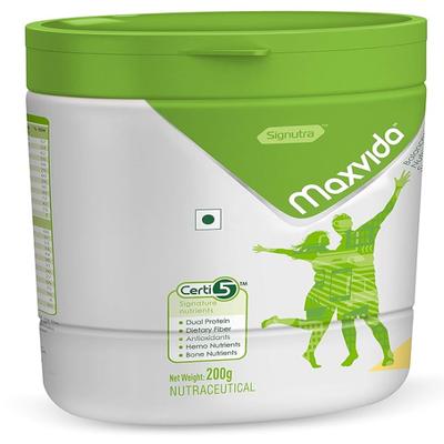 Maxvida Wholesome Daily Nutrition For Adults Jar - Vanilla Flavour 200 g - Daily Health Drinks