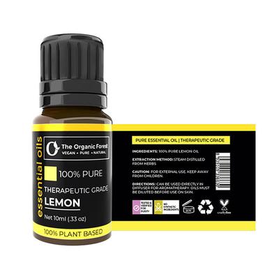 Organic Forest 100% VEGAN Lemon Essential Oil 10 ml - Essential Oils