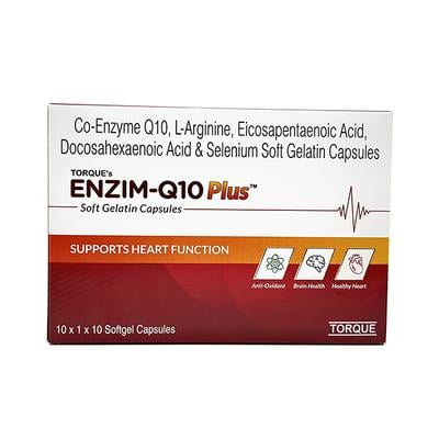ENZIM Q10 PLUS Soft Gelatin Capsule 10's - Supplements-Sup