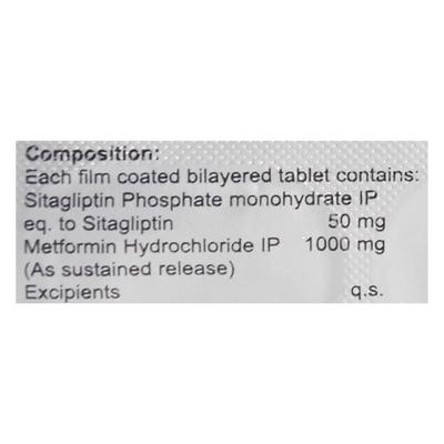 SIDIAMET XR 1000 Tablet 15's - Diabetes-Ant