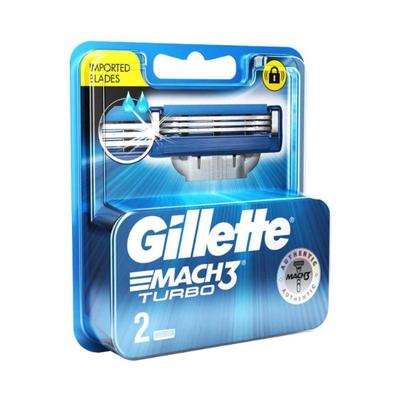 Gillette Mach 3 Turbo Cartridge - 2's - Razors & Cartridges