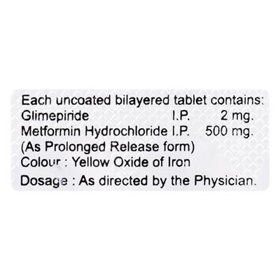 GPRIDE M 2mg Tablet 10's - Diabetes-Ant