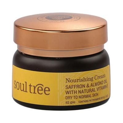 SoulTree Nourishing Cream - Saffron & Almond Oil with Natural Vitamin E 25 gm - Day Cream