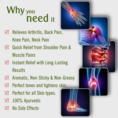 Keya Seth Aromatherapy Relief Oil- Arthritis, Joint & Muscle Pain Relief Oil 120 ml - Essential Oils