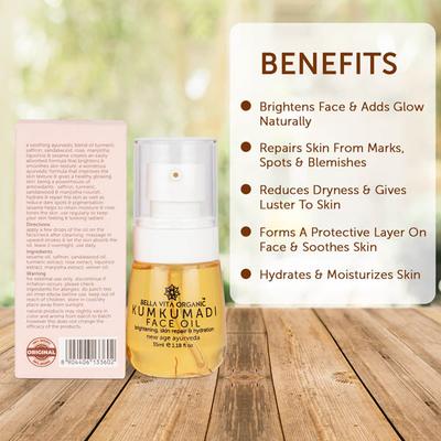 Bella Vita Organic Kumkumadi Face Glowing Oil 35 ml - Face Serum