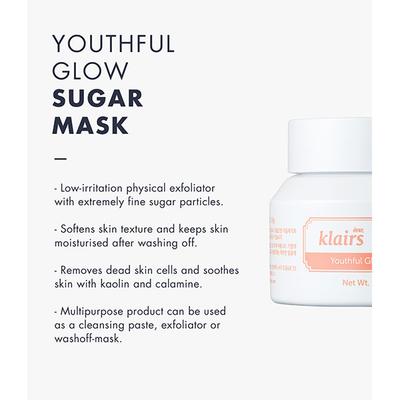 Klairs Youthful Glow Sugar Mask 110 GM - Face Wash & Cleansers