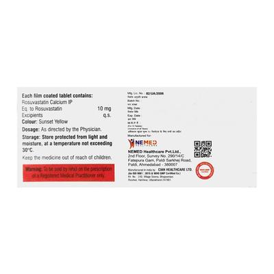 ROSUMED 10 Tablet 10's - High Cholesterol-Dys