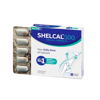 Shelcal-500 Tablet 15's - Calcium And Minerals
