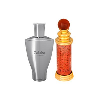 Ajmal Colaba Mukhallat Concentrated Perfume Oil Floral Oriental Attar And Classic Oud Concentrated Perfume Oil Woody Oudh Attar 24 ml - Deodorants/Roll-Ons