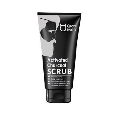 Qraamen Activated Bamboo Charcoal Scrub with Essential Oils 100 gm - Face Scrubs